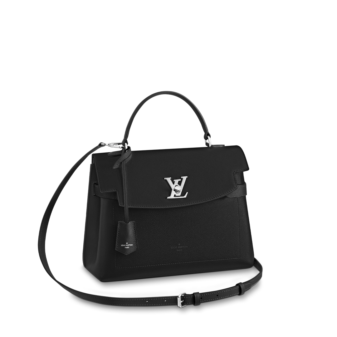 Louis Vuitton LOCKME EVER MM Shoudler Bag M51395 Black